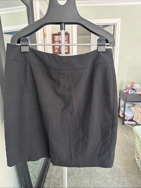 New York & Company Black A-Line Skirt